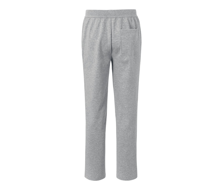 Graue Homewearhose mit elastischem Bund und Gesäßtasche.