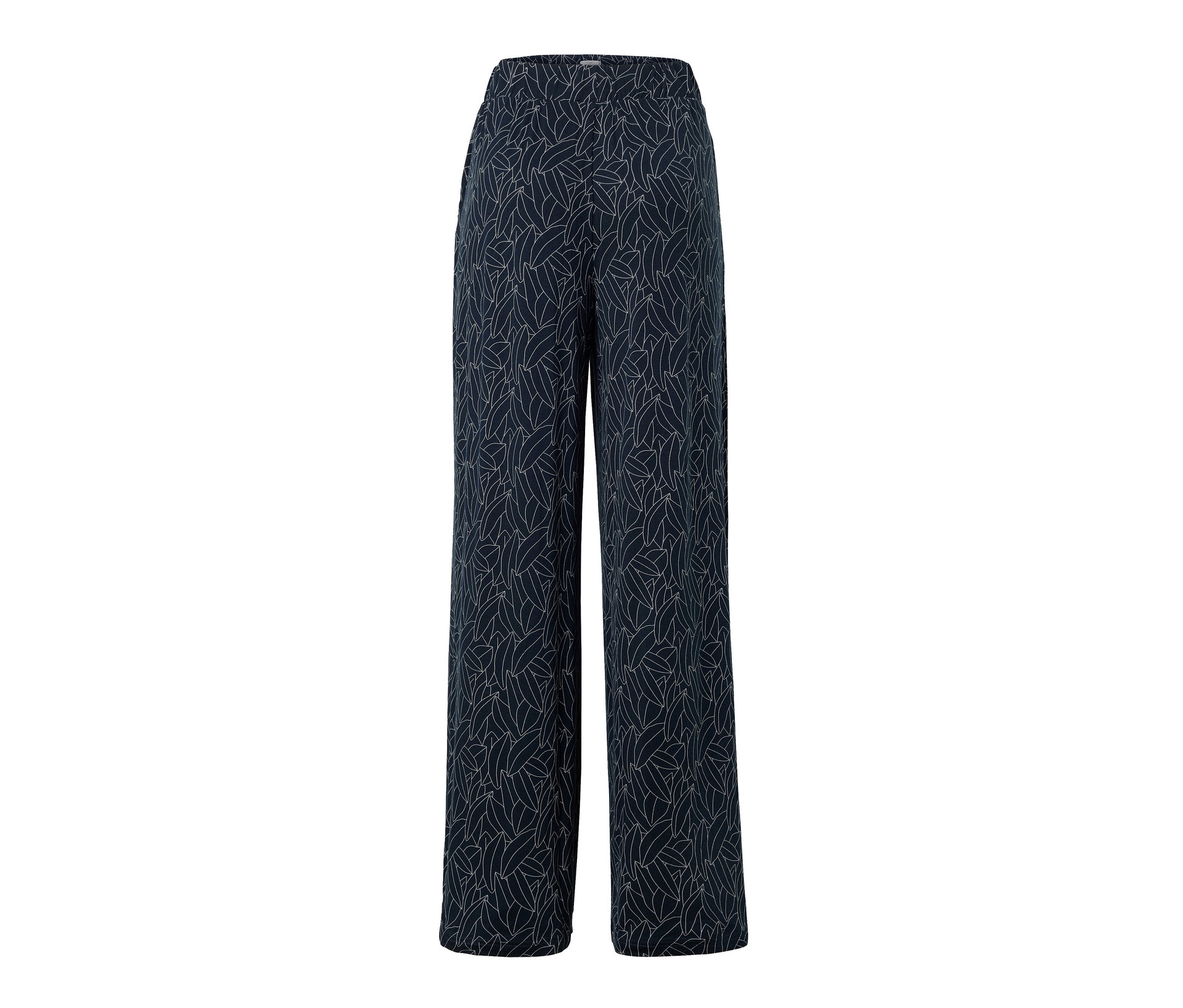 Bedruckte Palazzohose - Damen - Gr. XXL - dunkelblau/print - dunkelblau