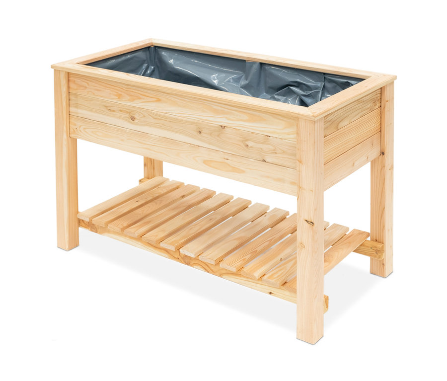 Stelzenhochbeet mit Boden.