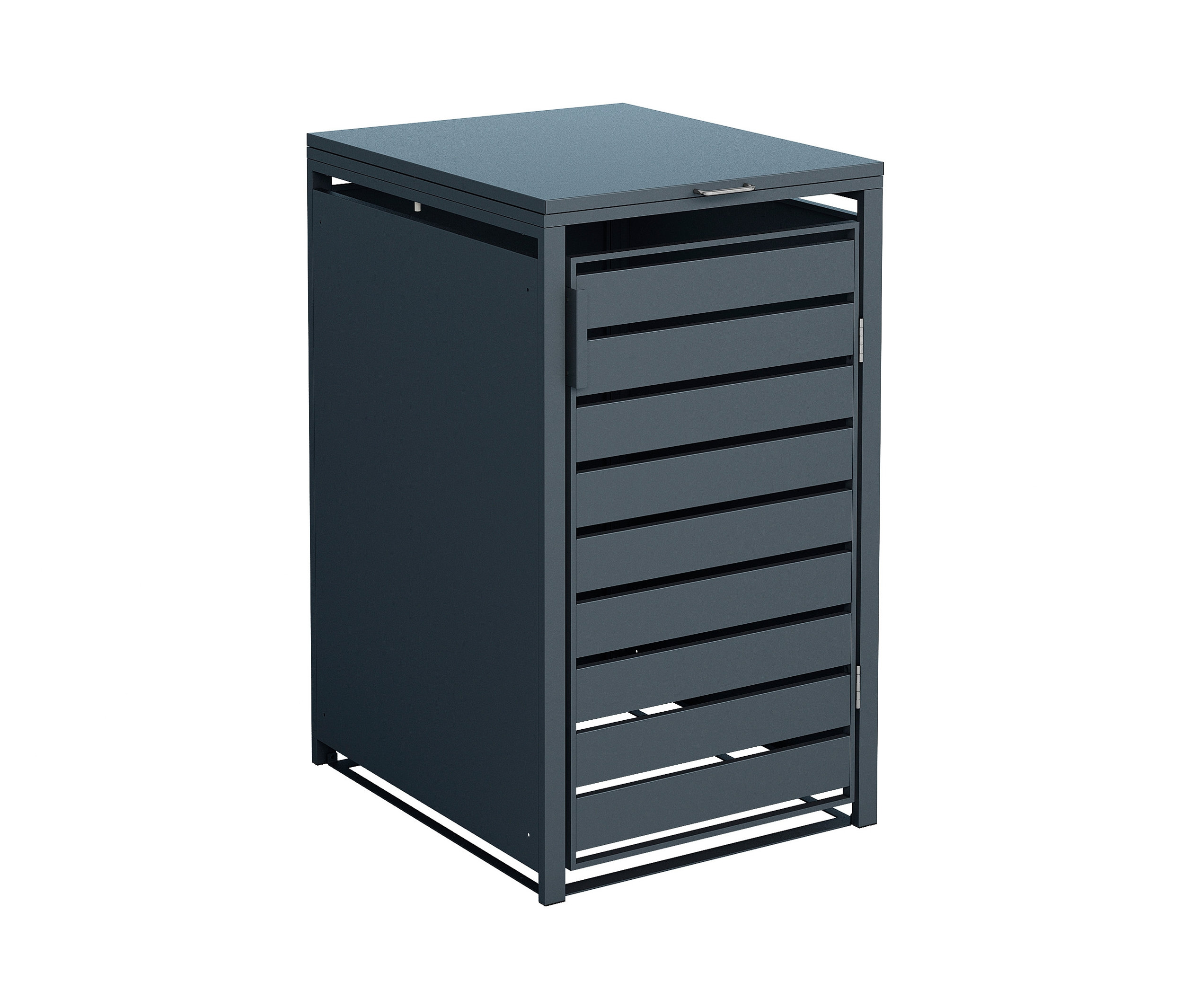 Tchibo - Mülltonnenbox - 68x80x116cm - anthrazit - Blech