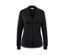 Schwarzes Blusenshirt mit V-Ausschnitt.