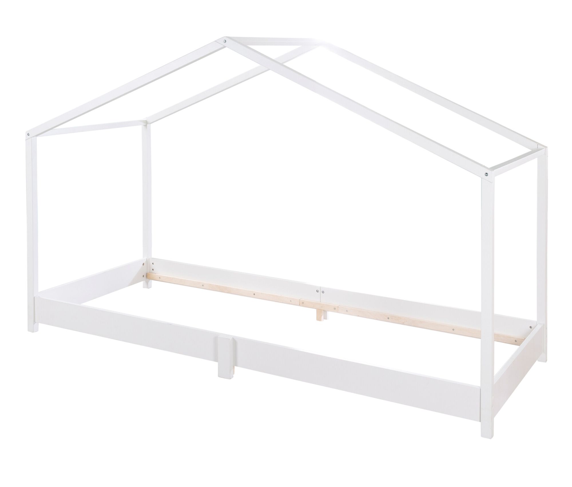 roba Hausbett ca. 90 x 200 cm - 99,5x207x134cm - weiß - Holz