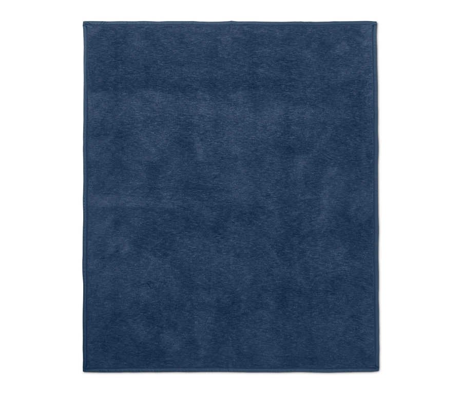 Blaue Wohndecke.