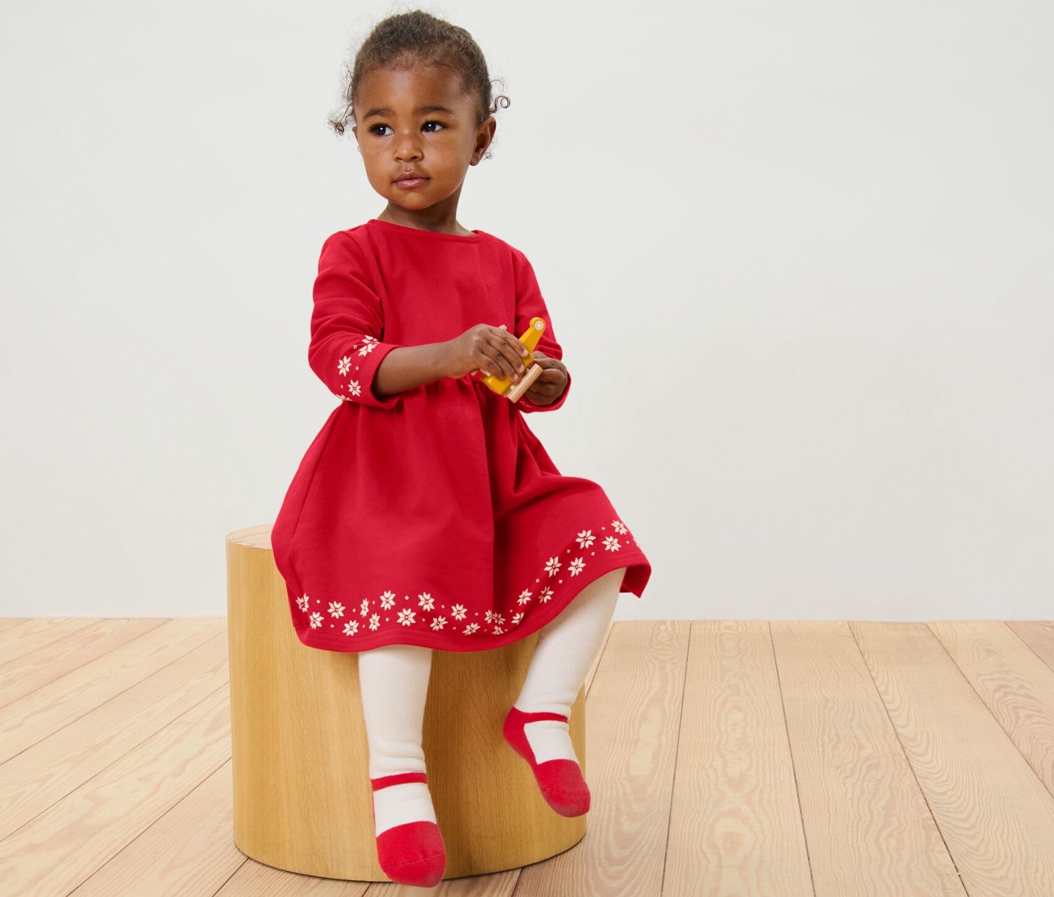 Thumbnail - Tchibo - Kinder-Sweatkleid - Mädchen - Gr. 110/116 - rot