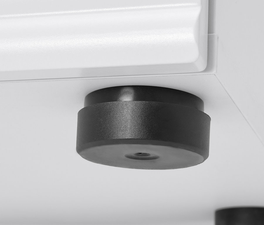 Detail eines Schuhschranks.