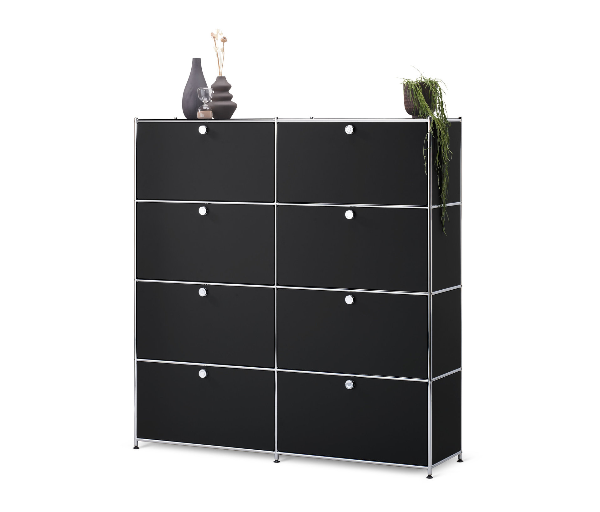 Tchibo - Highboard »Cn3« mit 8 Klappen - 152x40x158,5cm - schwarz -