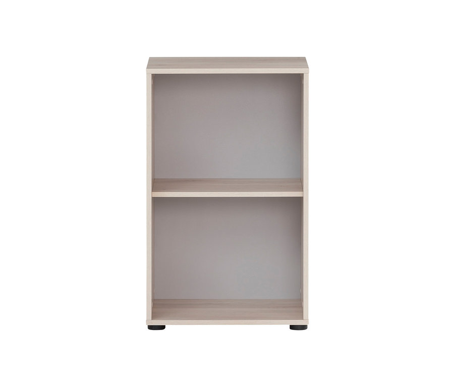 Offenes Regal »Serie 400«, platingrau und Sandeichen-Dekor.