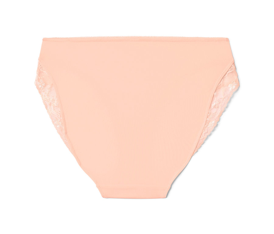 Pfirsichfarbener Midrise-Slip.