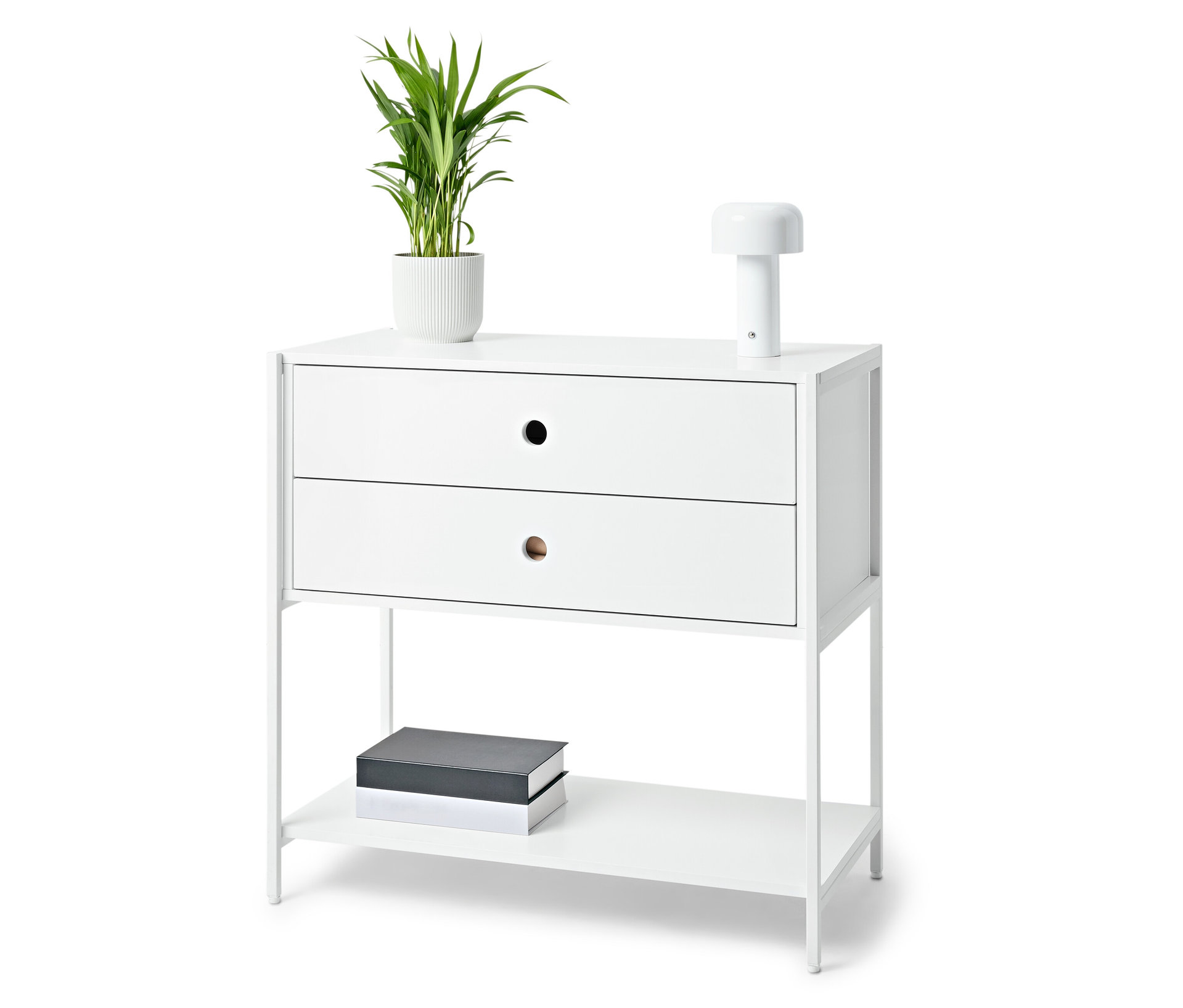 Tchibo - Kommode »Klaar« mit 2 Schubladen - 80x40x77cm - weiß -