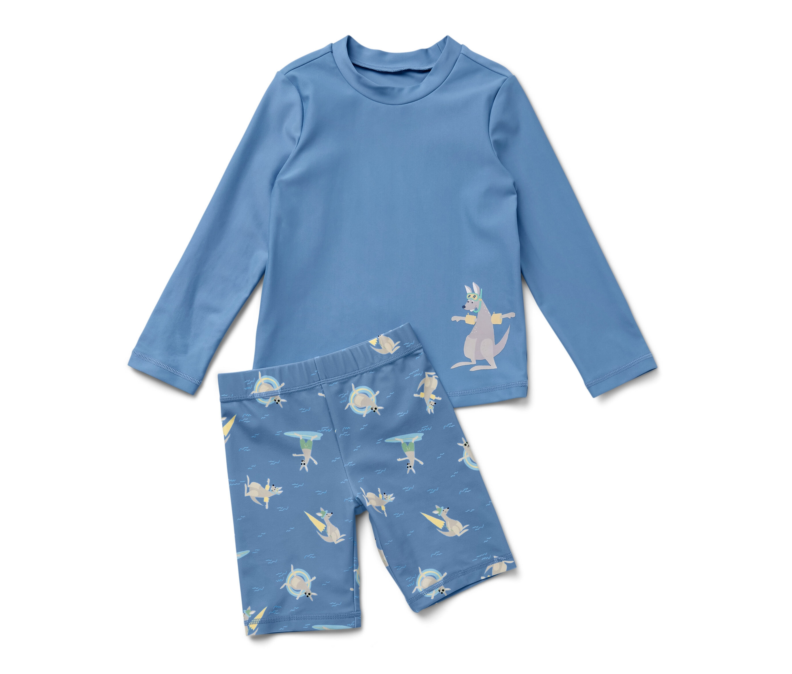 Tchibo - Kinder-Kombi mit UV-Schutzfaktor 80 - Baby - Gr. 74/80 - blau/print