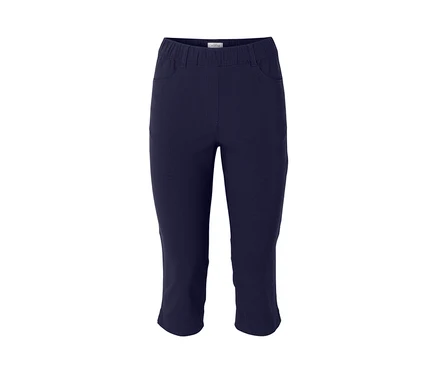 Dunkelblaue 3/4-Bengalin-Hose.