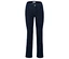 Dunkelblaue Jeans mit geradem Bein.