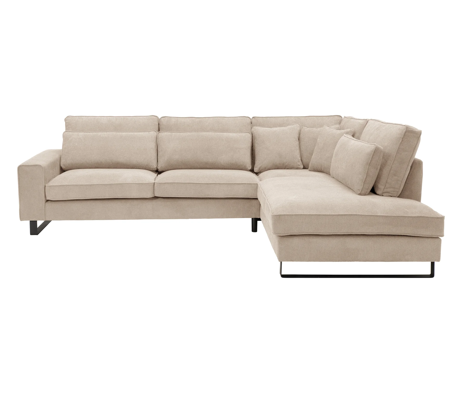 Tchibo - Ecksofa rechts mit Sofa 2 - 314x246x94cm - schwarz -