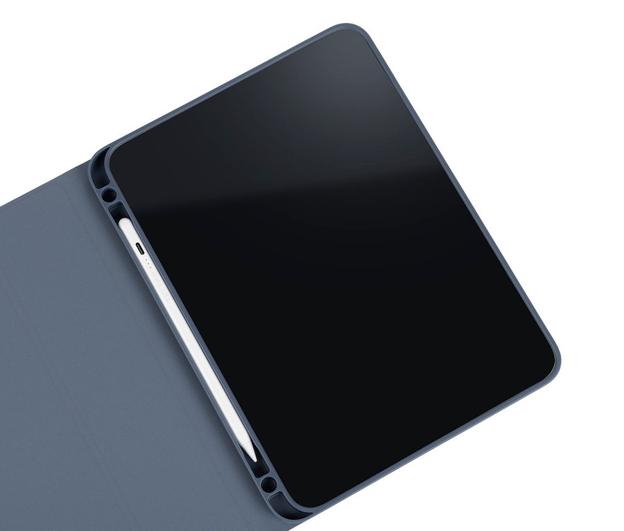 Blaues Tucano UP Tablethülle für Apple iPad 11 mit Stift.