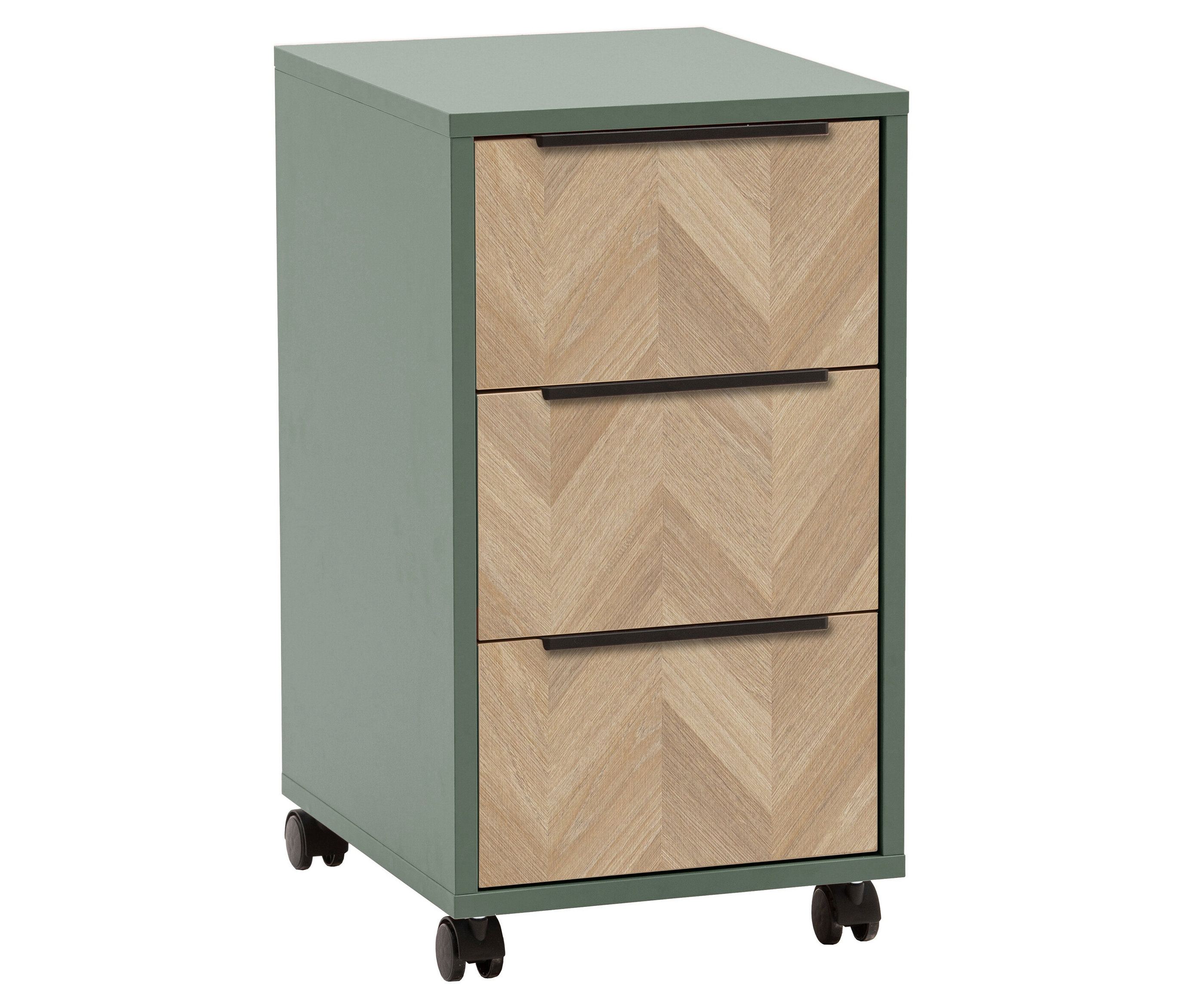 Tchibo - Rollcontainer »Piazza« - 32,6x39,1x59,7cm - schwarz - - Holzwerkstoffe / Metall / Kunststoff
