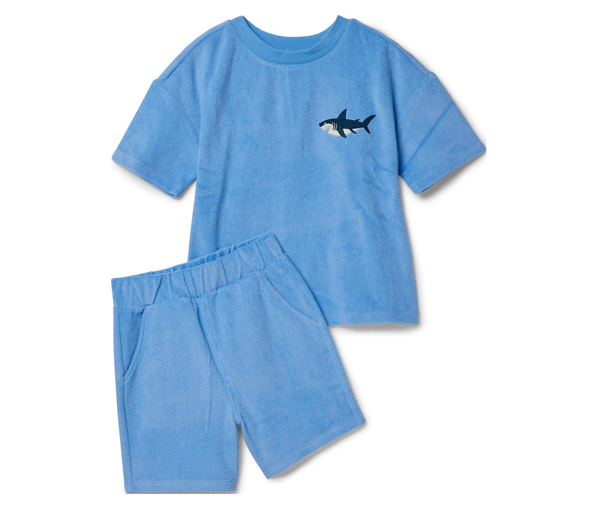 Tchibo - Kinder-Frottier-Set - Gr. 98/104 - dunkelblau