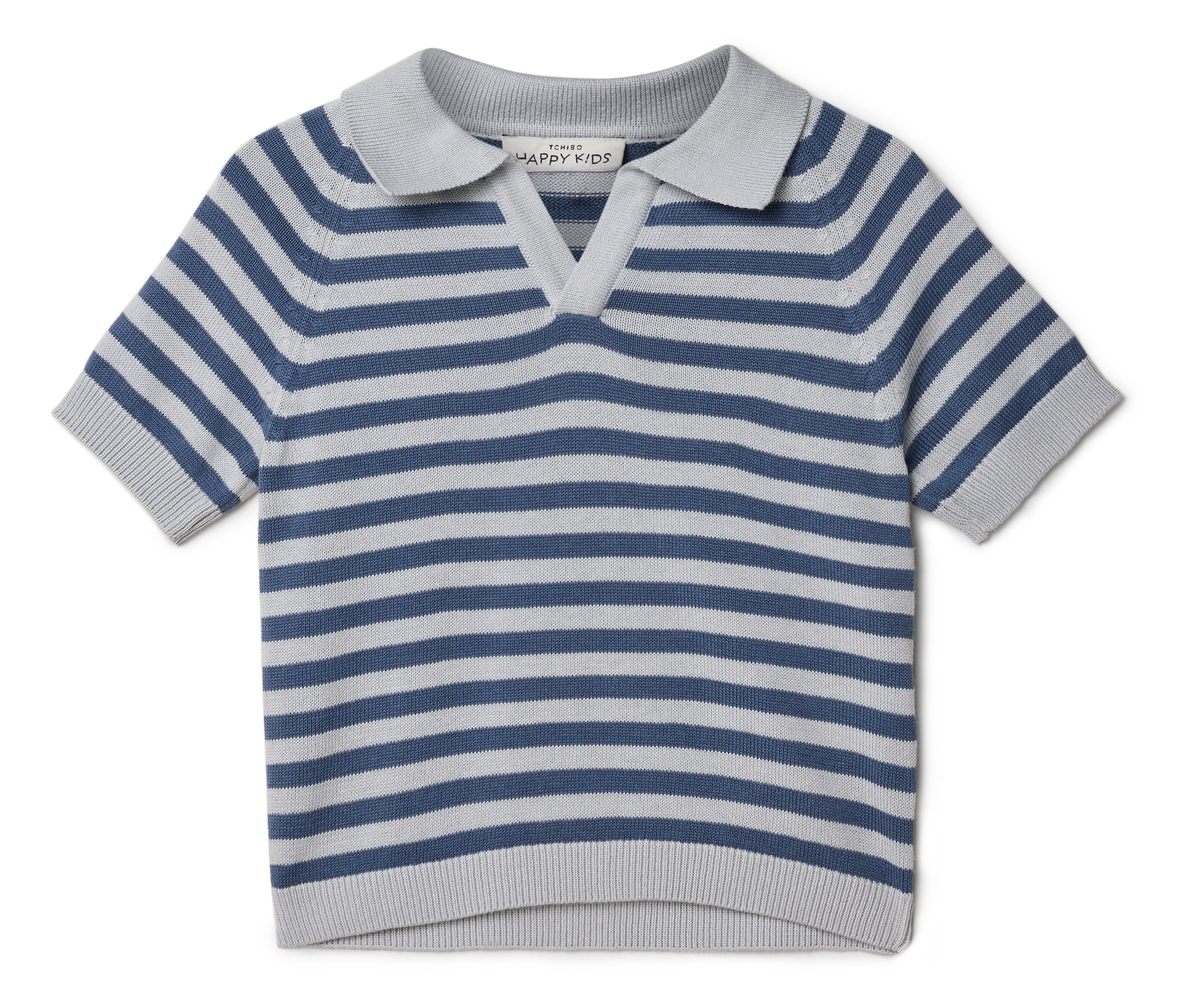 Tchibo - Kinder-Strick-Poloshirt - Gr. 74/80 - dunkelblau