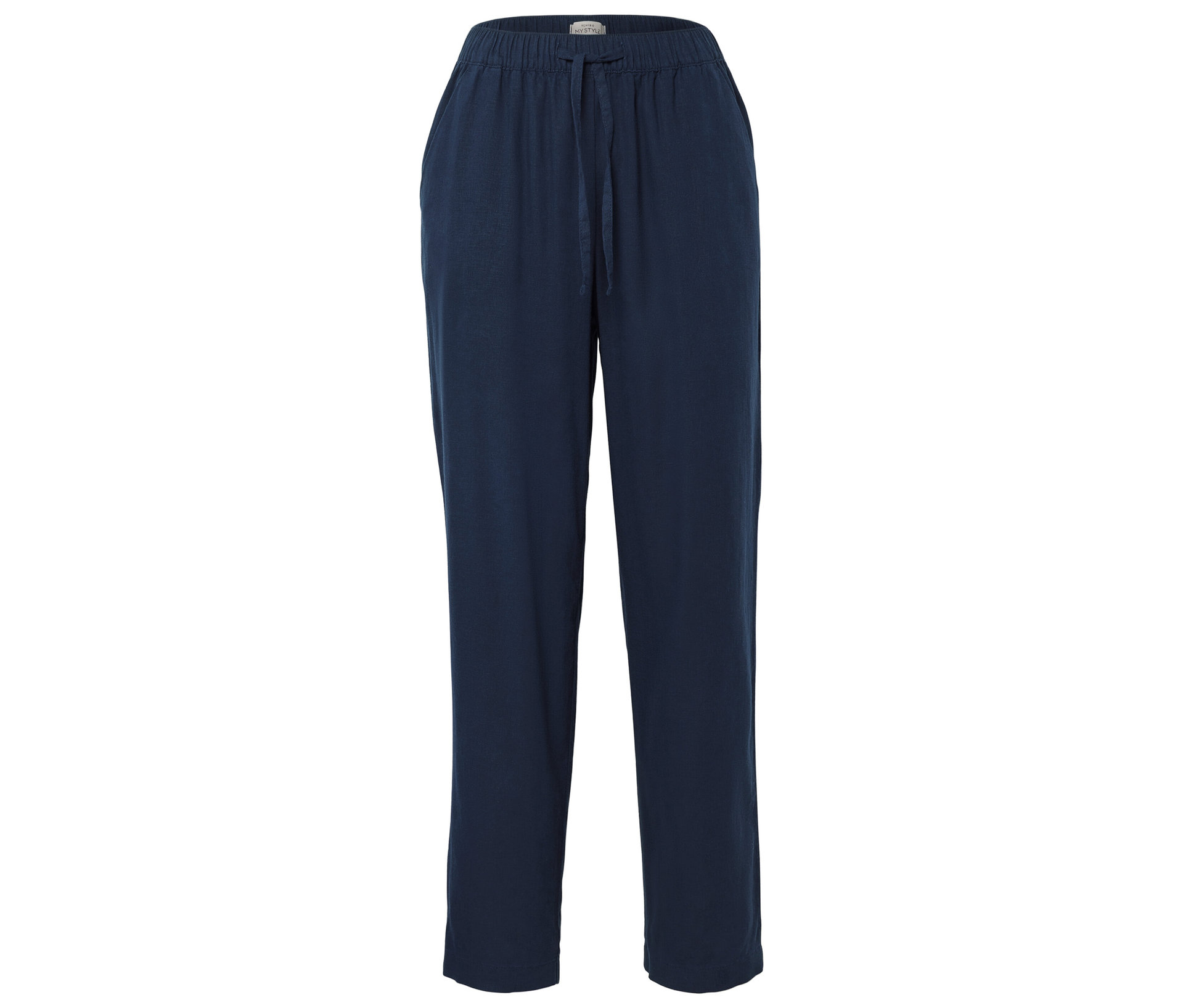 Leinenhose - Damen - Gr. 48 - dunkelblau - dunkelblau