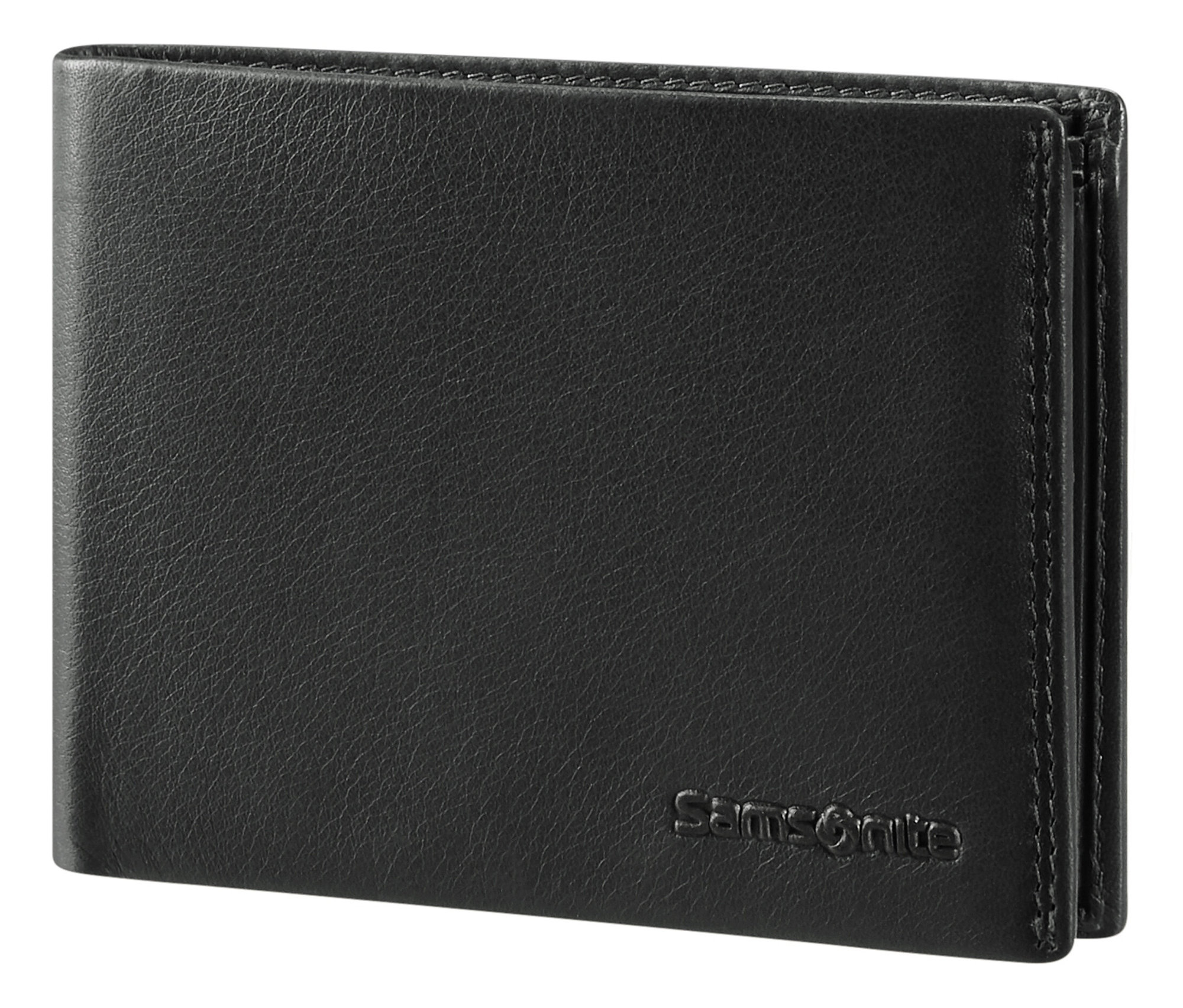 Nahaufnahme einer schwarzen Samsonite Geldbörse Coin Light »ATTACK 2 SLG«.