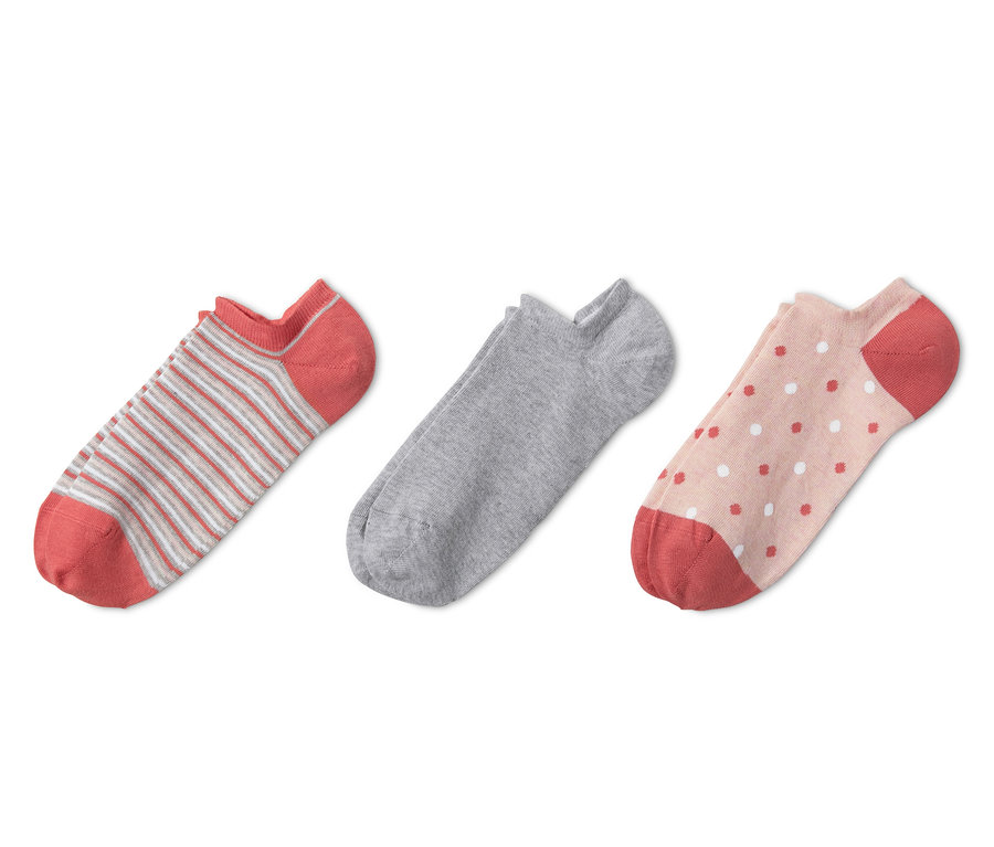 Drei Paar Damen-Sneakersocken.