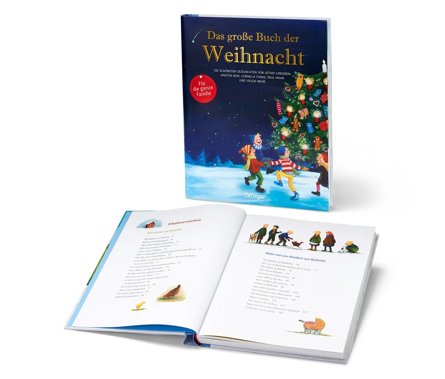 Zwei Bücher »Das große Buch der Weihnacht«.