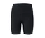 Schwarze, kurze Leggings mit hohem Bund.