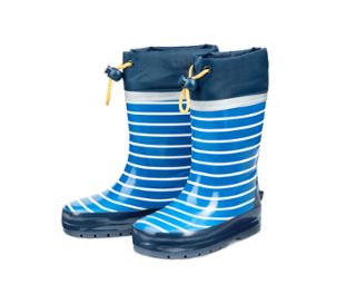 Blau-weiß gestreift