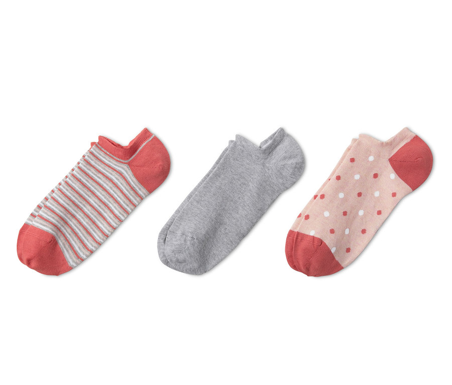 Drei Paar Damen-Sneakersocken.