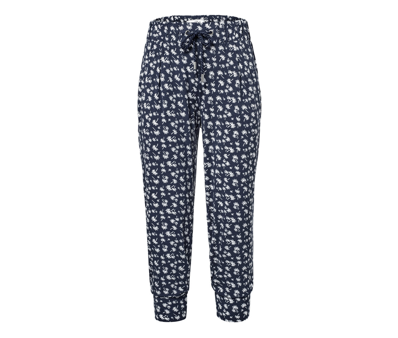 Bedruckte 3/4-Jerseyhose.