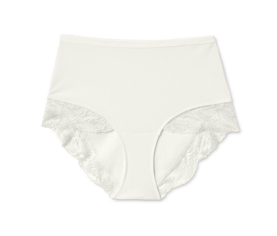 Cremefarbene Highwaist-Panty.
