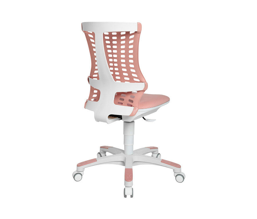 Detailansicht des rosa Topstar-Kinderschreibtischstuhls »Sitness X Chair 20«.
