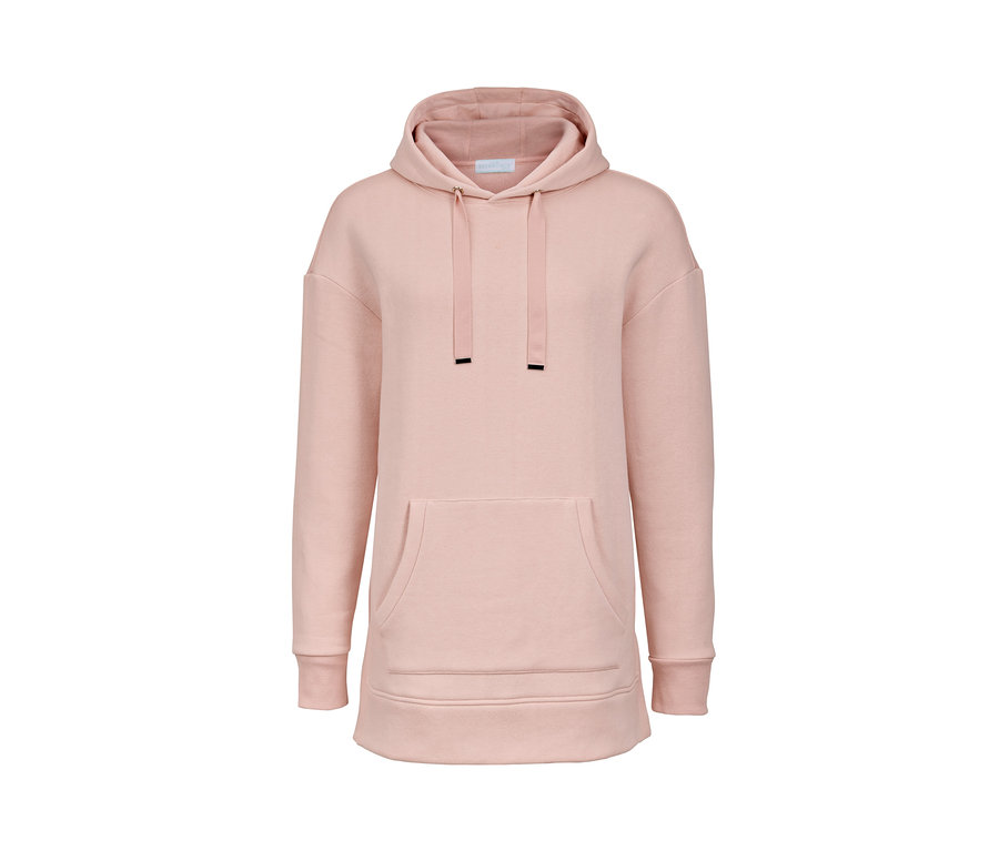 Langes Kapuzen-Sweatshirt.