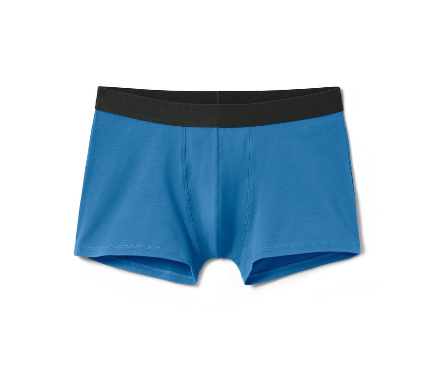Eine blaue 2 Slipboxer mit schwarzem Bund.