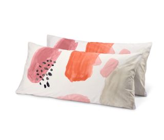 Weiß mit mehrfabigem Aquarellprint