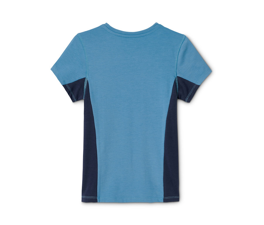 Blaues Funktionsshirt.