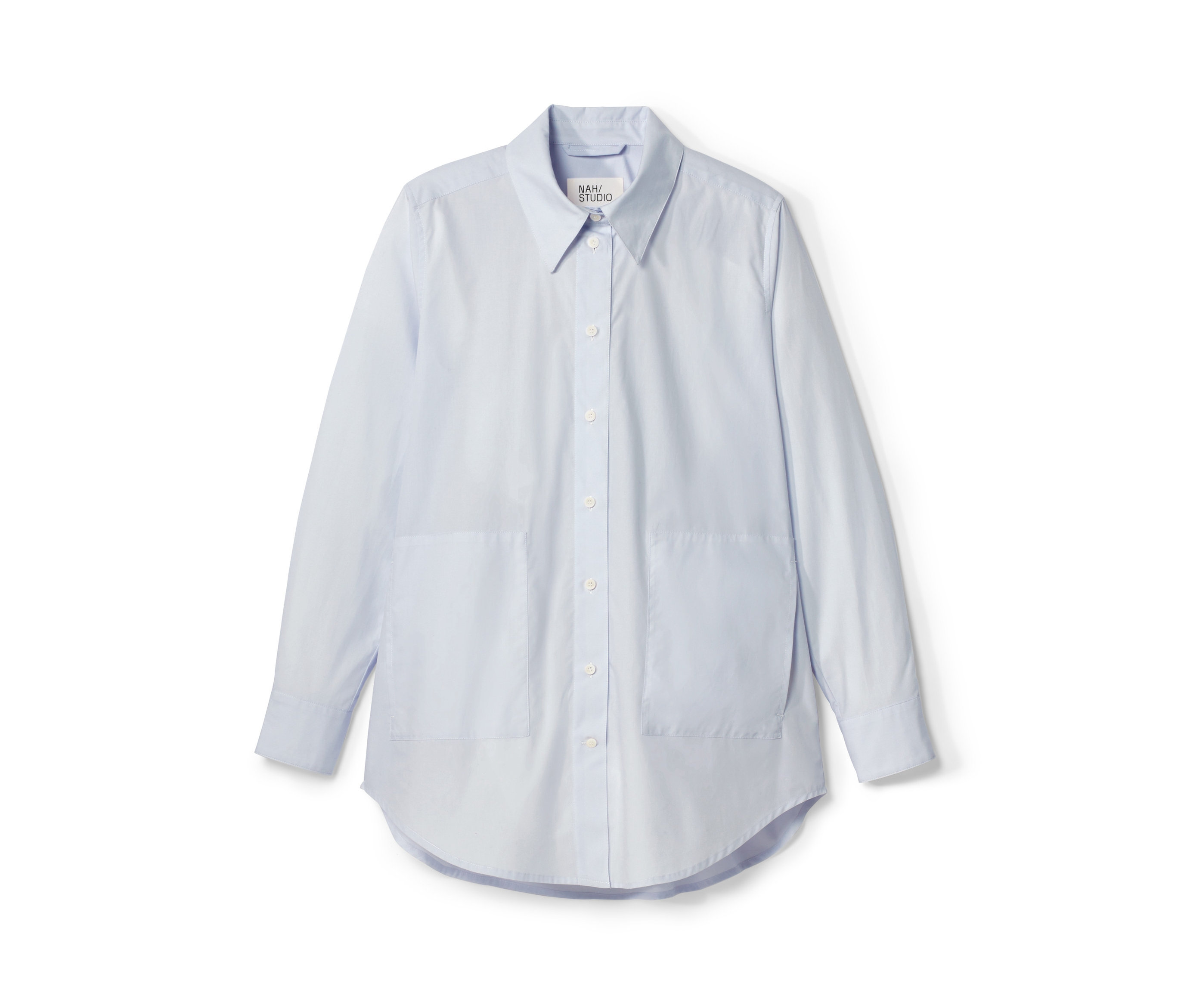 Nah/Studio Longbluse - Baumwolle - Gr. 36 - blau