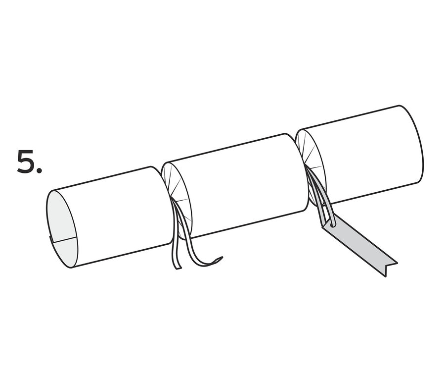 Illustration eines DIY-Überraschungsbonbons.