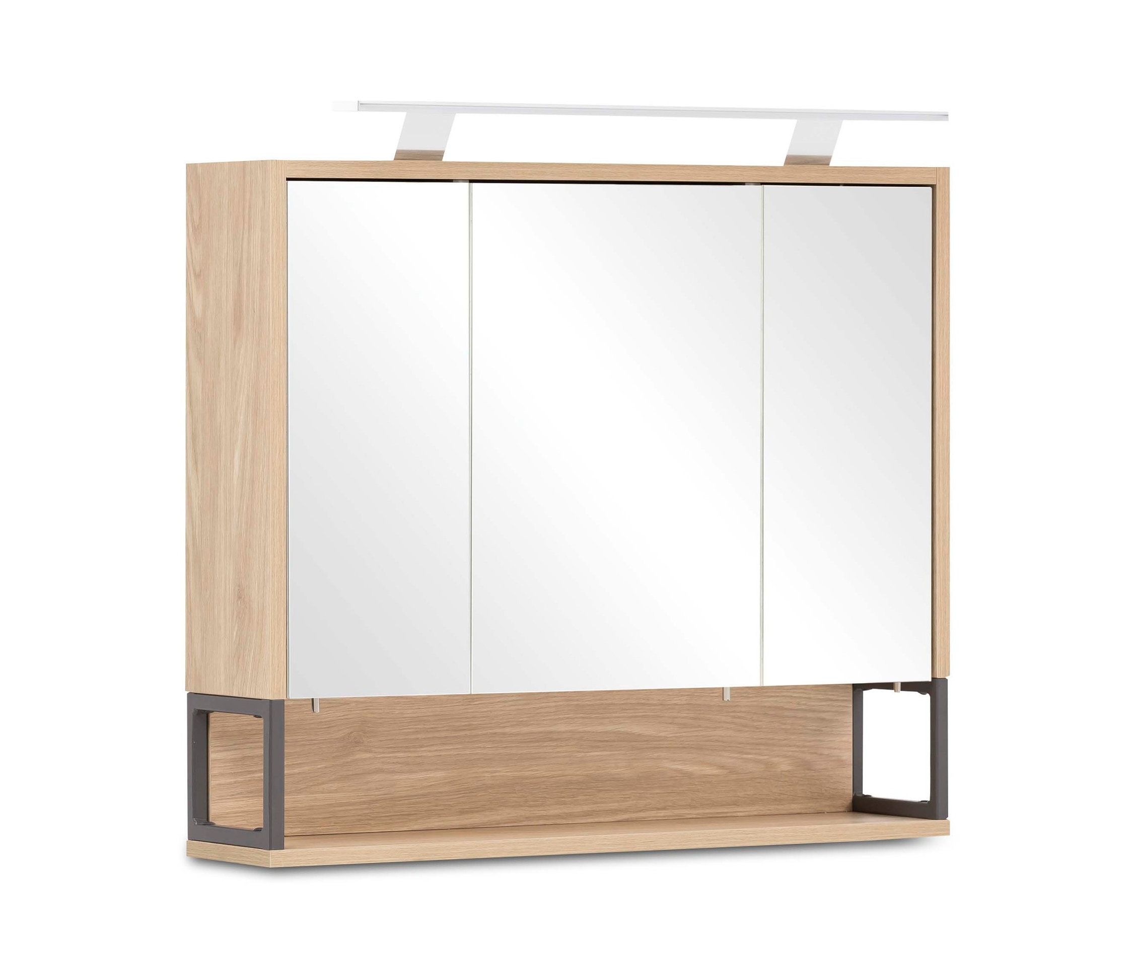 Hängender Spiegelschrank Dumone SPS 700D, Eiche.