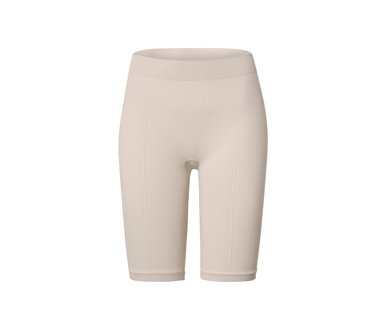 Beige Seamless-Shorts.