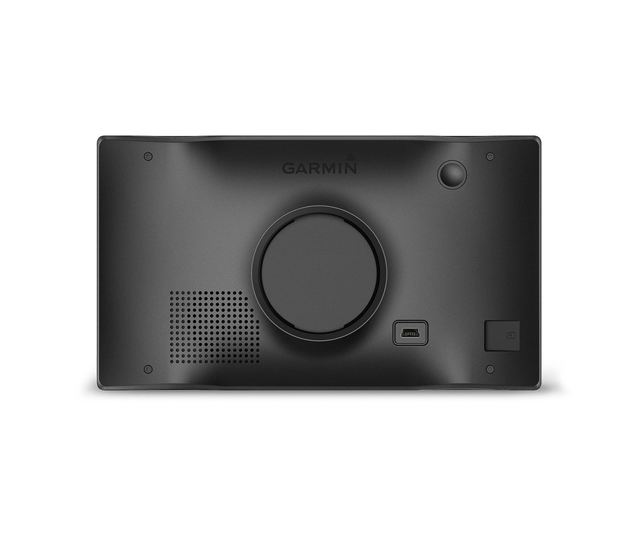 Rückseite eines schwarzen GARMIN Navi »CamperVan«.