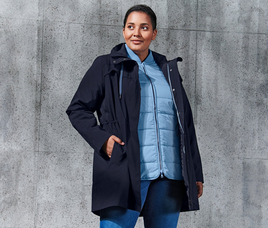 Regenjacke Tchibo Jacke In 3-in-1-Outdoormantel Online Bestellen