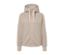 Kapuzen-Sweatjacke, beige - Beige
