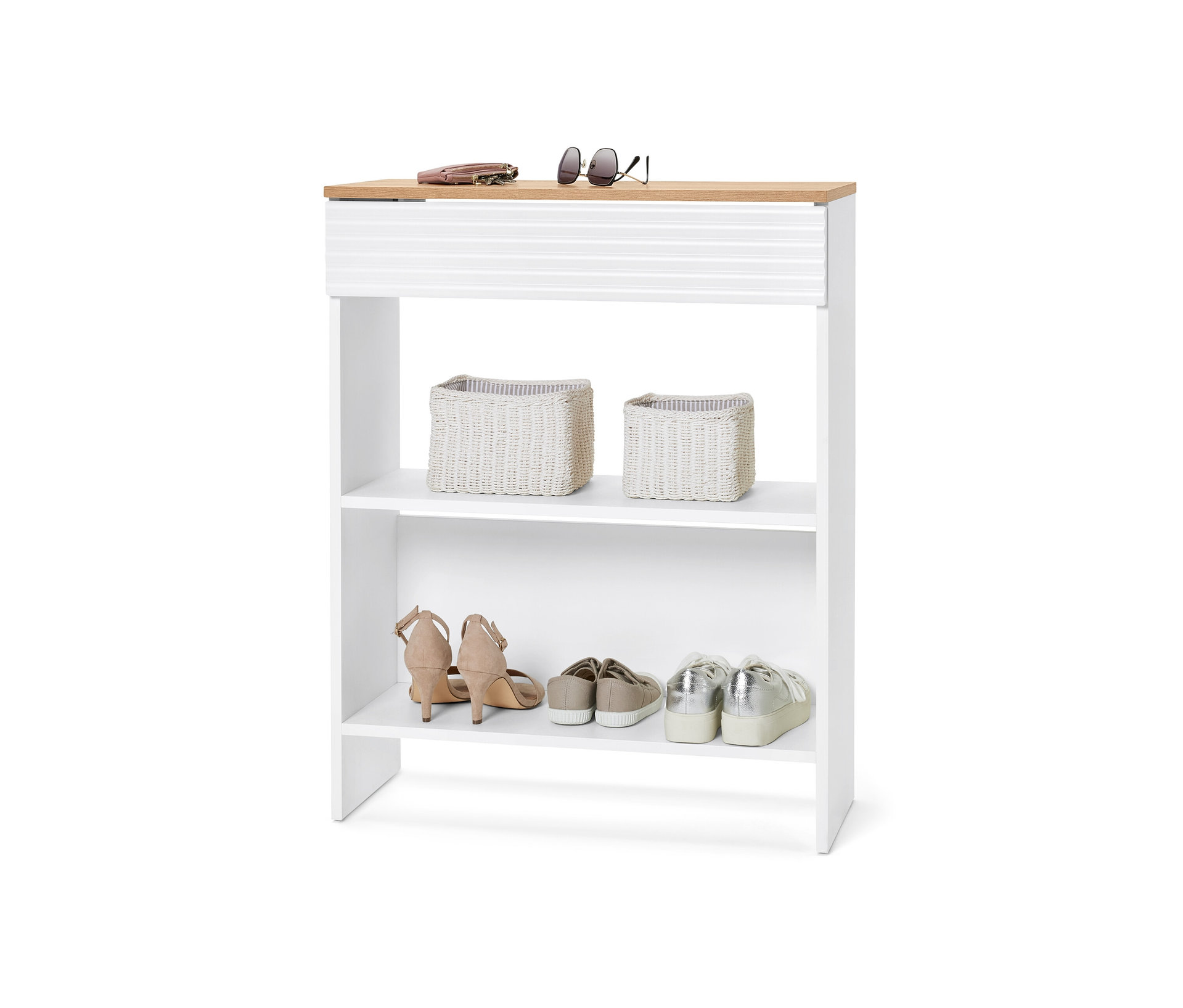 Tchibo - Konsole mit Schublade - 70x30,5x89cm - braun -