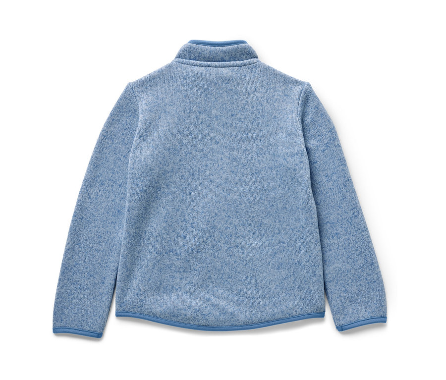 Helle Kinder-Strickfleecejacke.