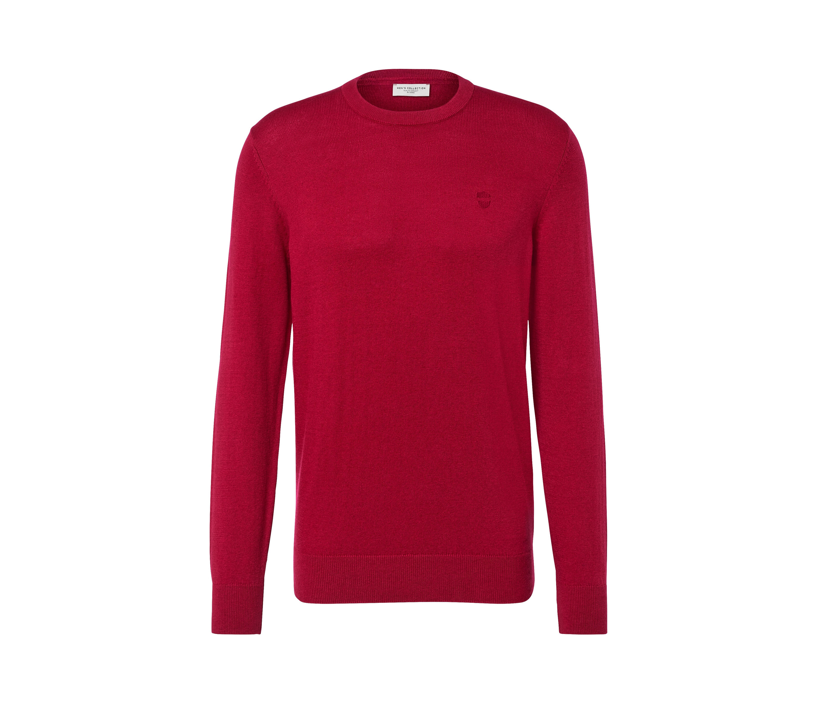 Pullover mit Rundhalsausschnitt - Herren - Gr. XXL - rot - rot