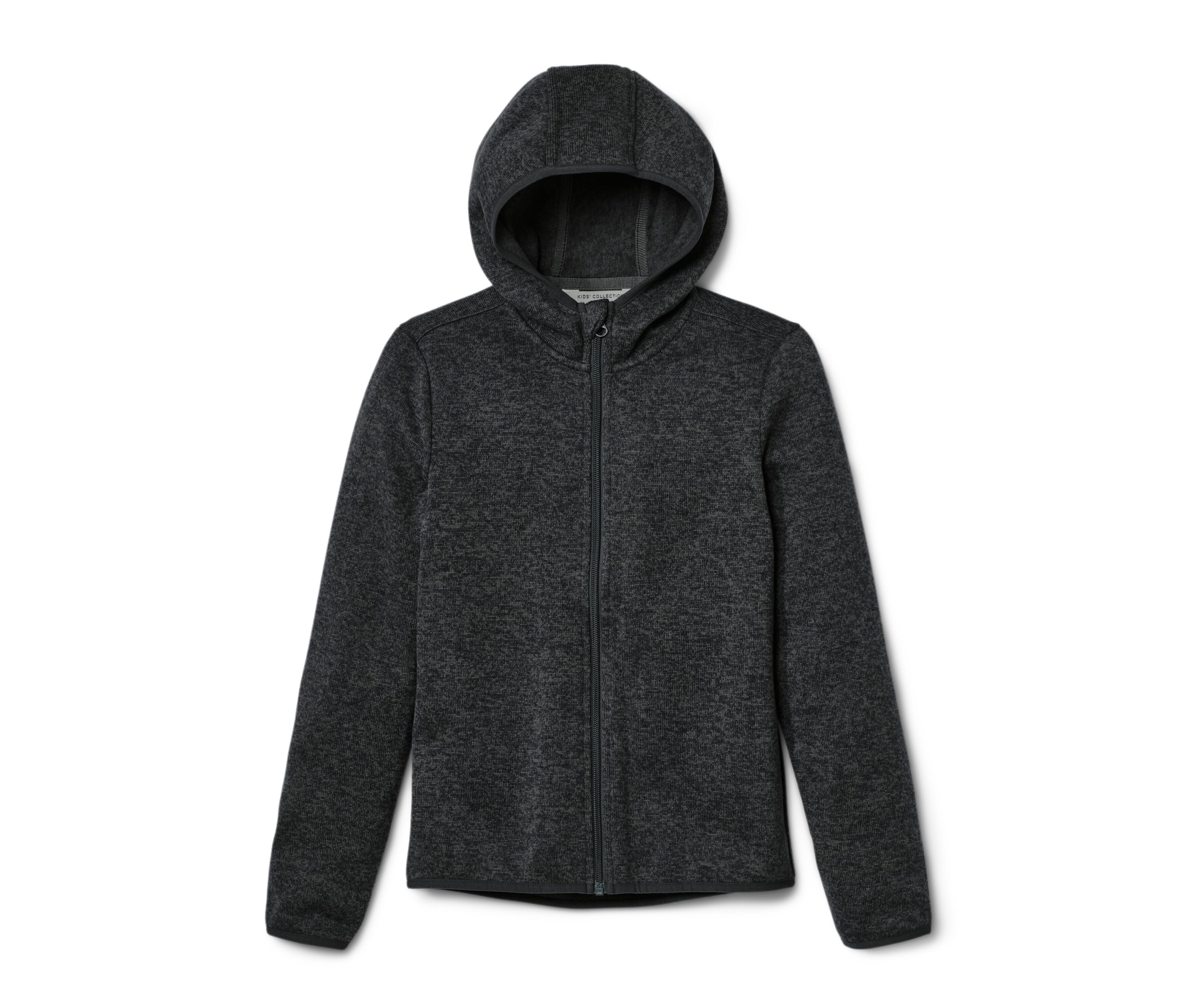 Tchibo - Kinder-Strickfleecejacke - Herren - Gr. 170/176 - dunkelgrau