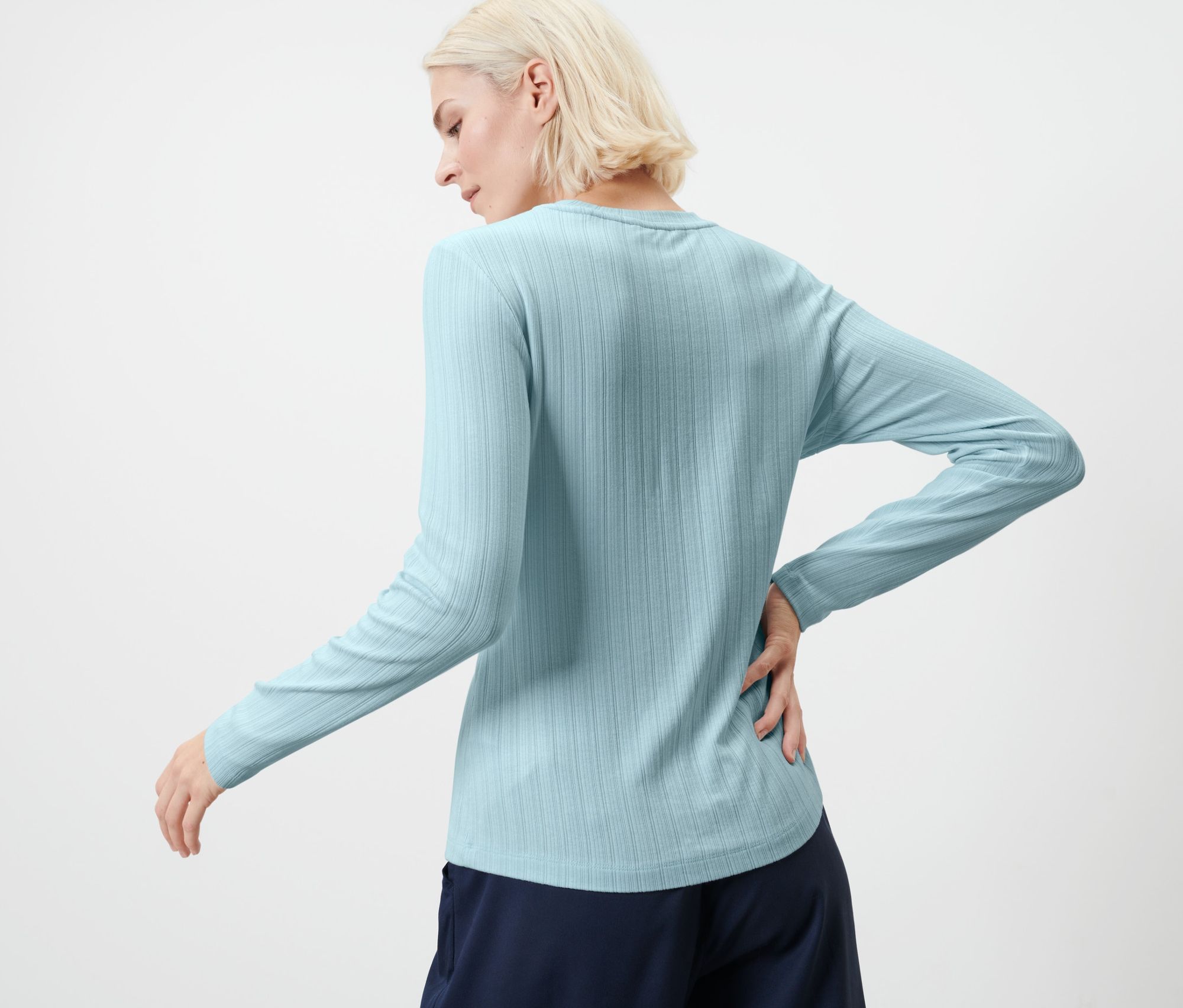 Thumbnail - Tchibo - Langarmshirt - Damen - Gr. M - hellblau