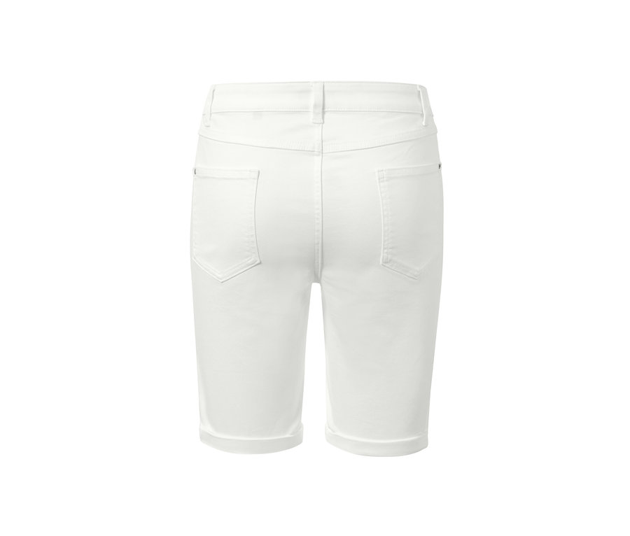 Rückansicht der Bermuda Colored Jeans – Fit »Lea«.
