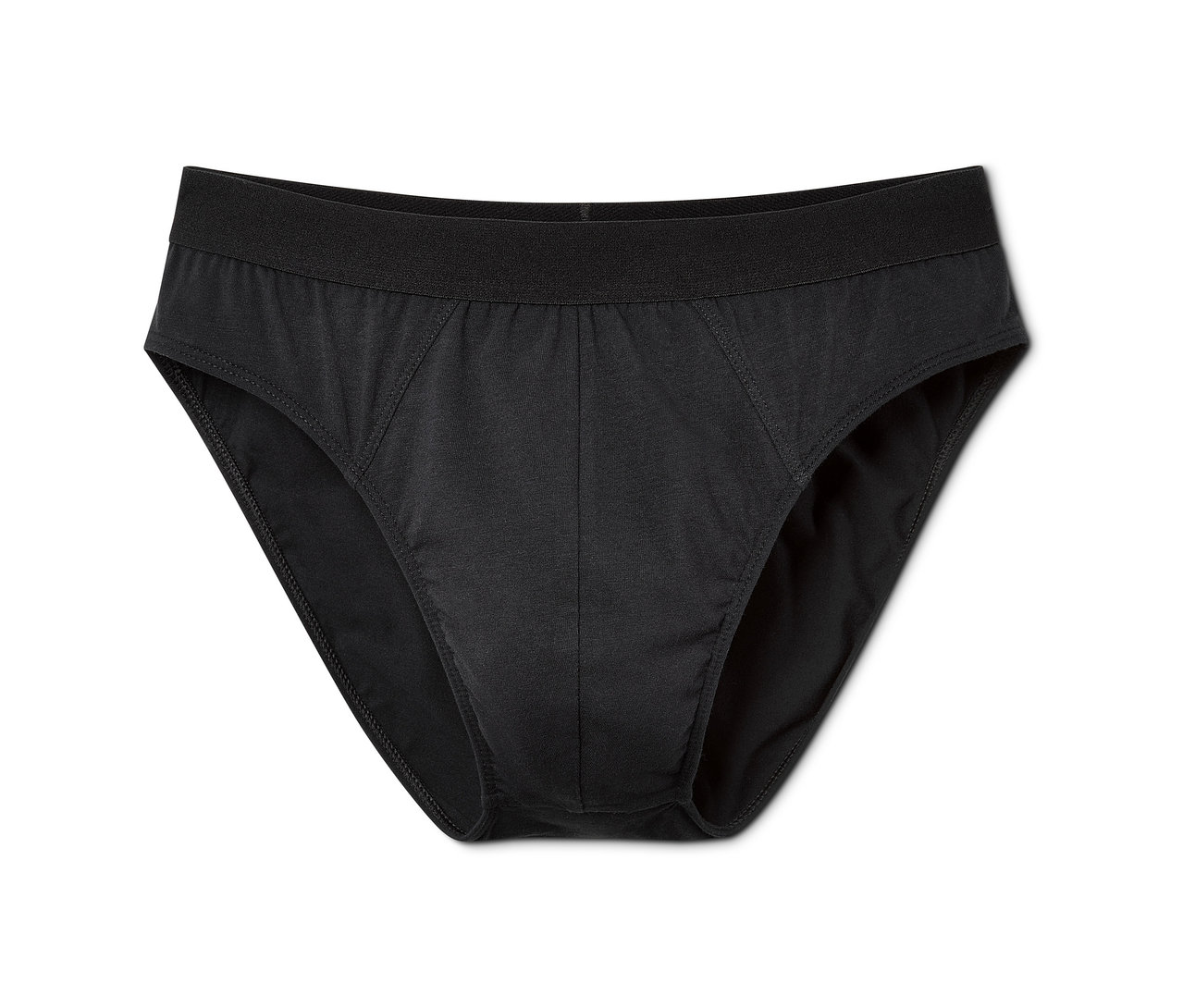 Schwarzer 5er-Pack Herrenslips.