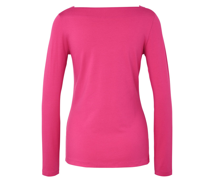 Rosa Langarmshirt.